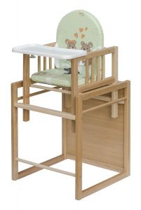 Dřevěná jídelní židlička bez polohování