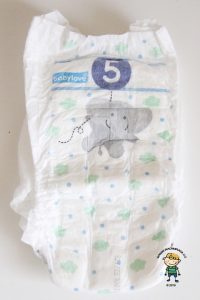 Babylove plenkové kalhotky se třemi kanálky: Jak plenka vypadá ze přední strany.